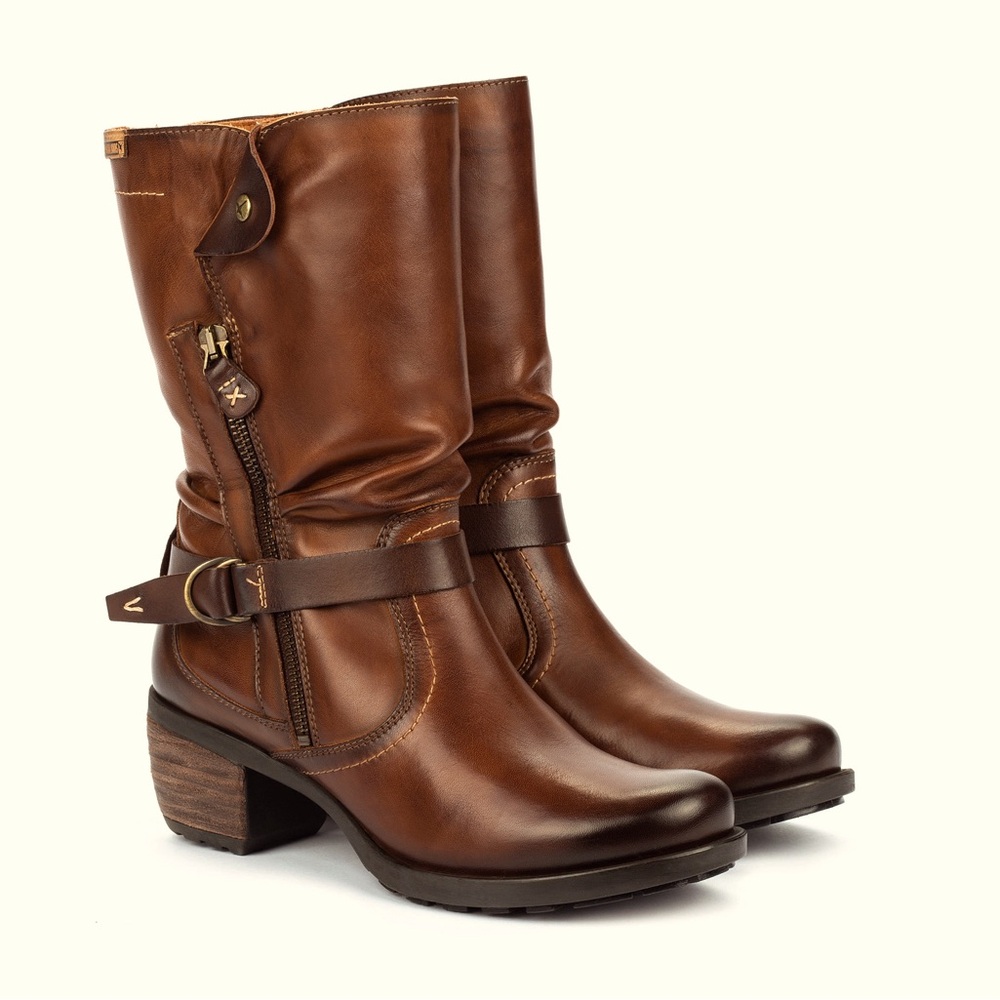 PIKOLINOS | Le Mans tall ankle boots brown leather 36=US 5.5-6